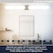 Luxrite 48 Inch Square LED Vanity Light Over Mirror Brushed Nickel 5CCT 2700K-5000K 38W 2800LM Dimmable ETL LR32179-1PK - alternate 2